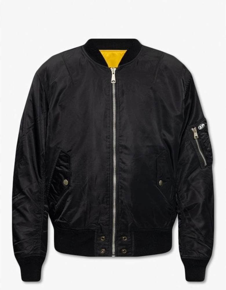 J-Fighters-NW Reversible Black/Yellow Bomber Jacket