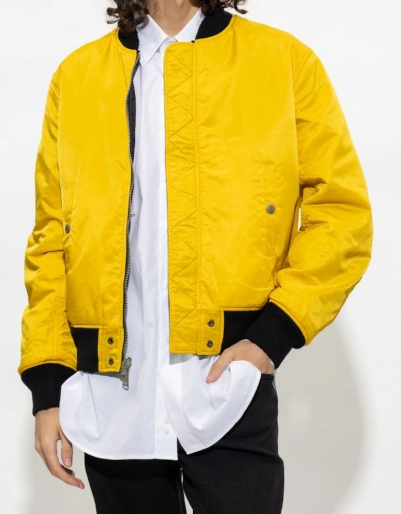 J-Fighters-NW Reversible Black/Yellow Bomber Jacket