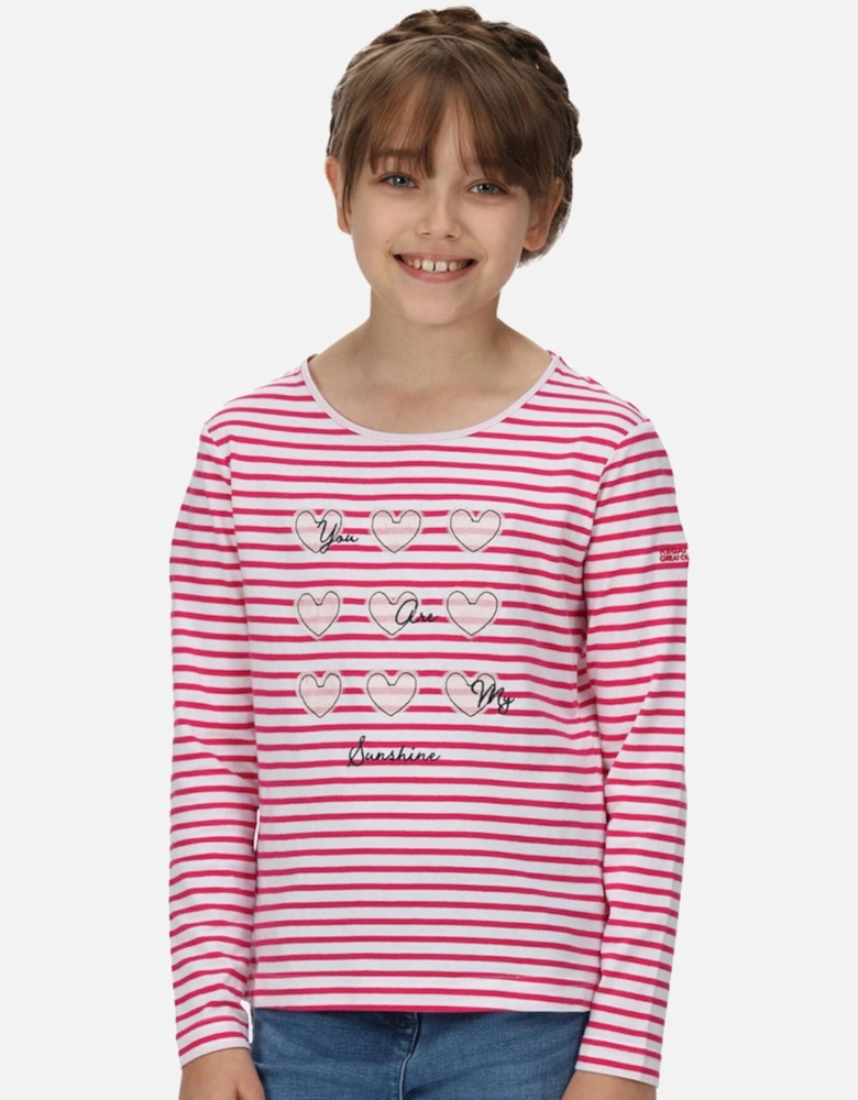Girls Clarabee Coolweave Cotton Long Sleeve Top