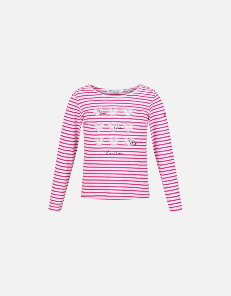 Girls Clarabee Coolweave Cotton Long Sleeve Top