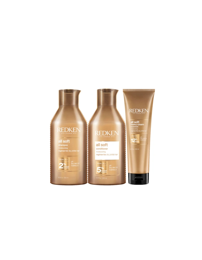 All Soft Thick Hair Care Pack (3 Products) - Redken