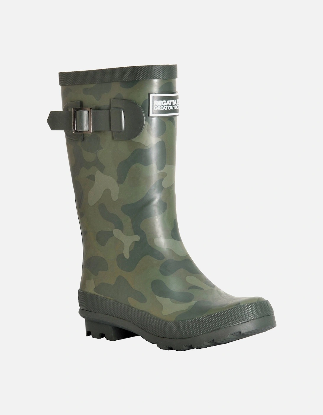 Regatta Boys & Fairweather Junior Mid Wellington Boots - Green - Size: 10 years/10 - Love the Sales