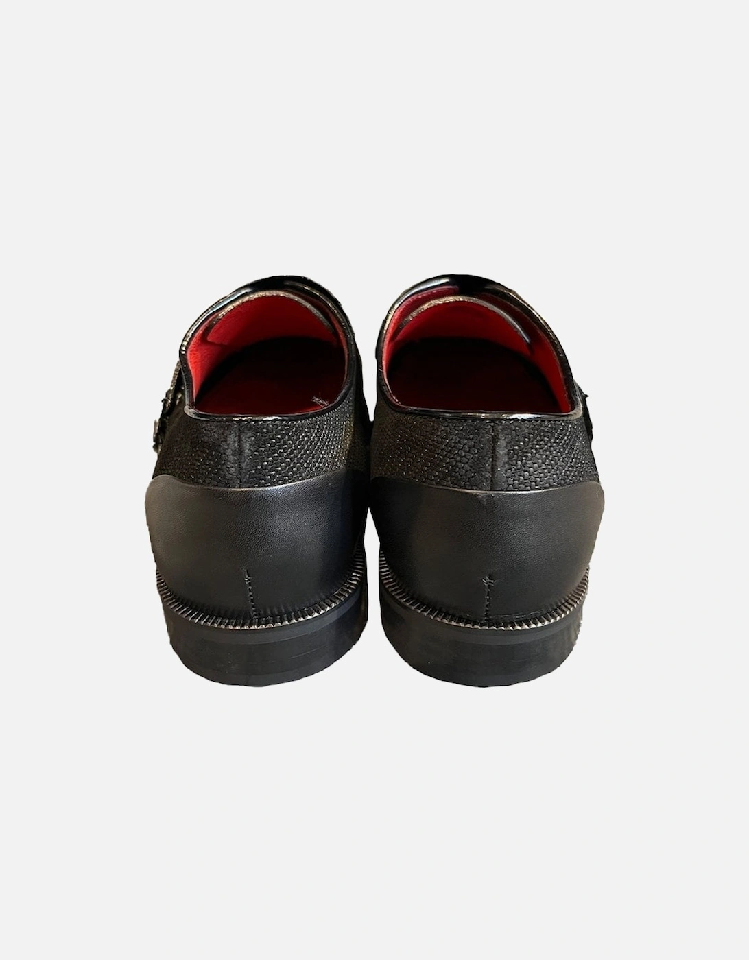 Buckle Monk Shoe Black