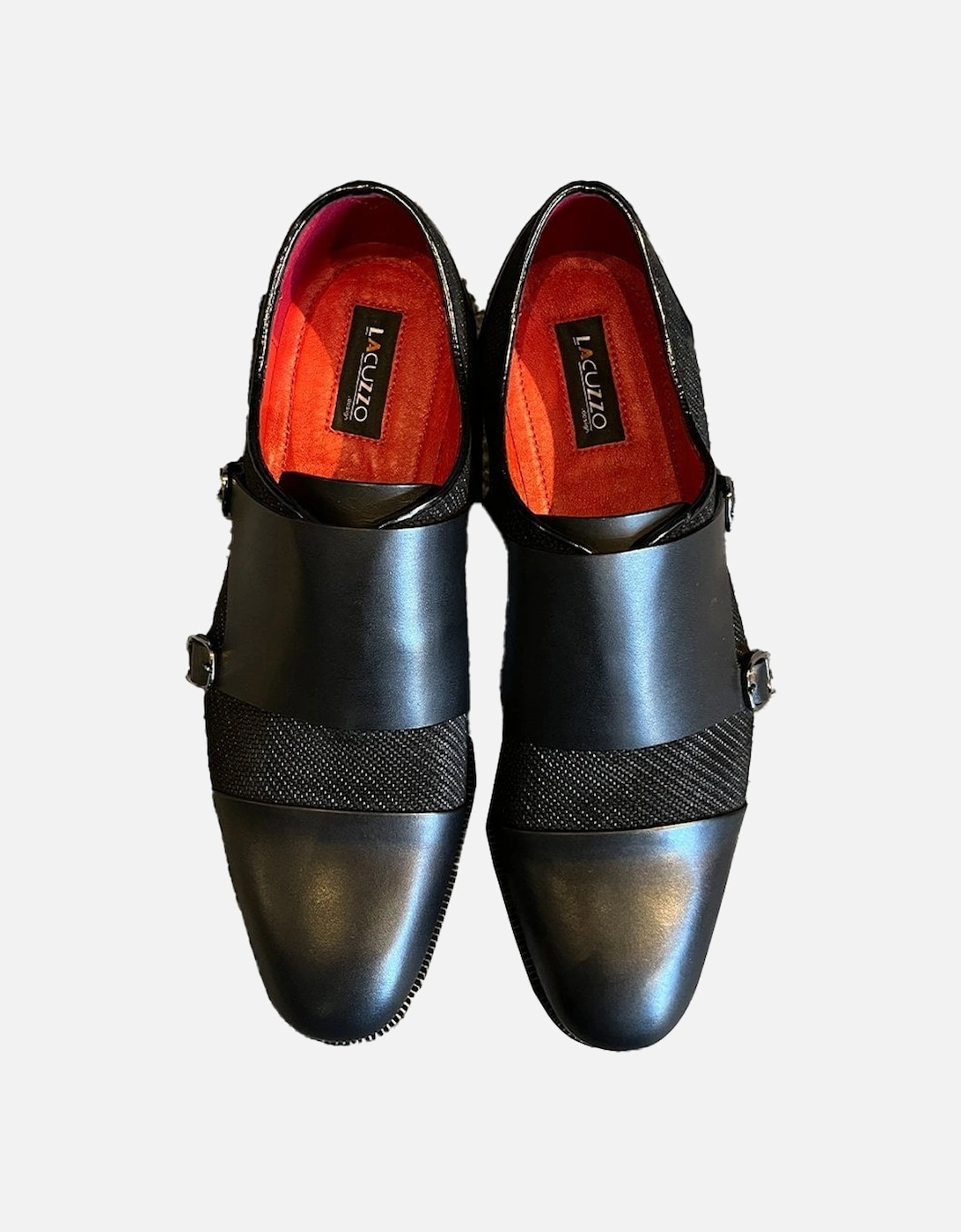 Buckle Monk Shoe Black