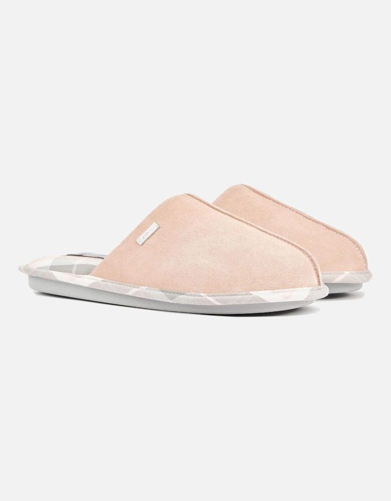 Women's Pink Barbour Simone Slippers.