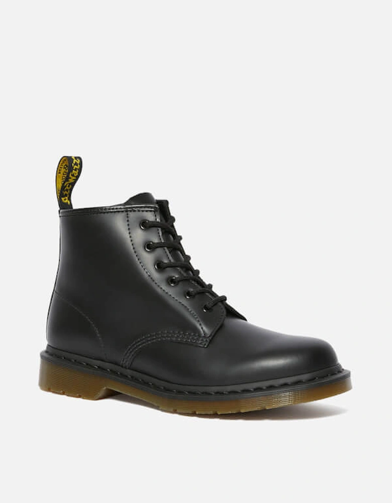 Dr. Martens 101 Smooth Leather 6-Eye Boots - Black