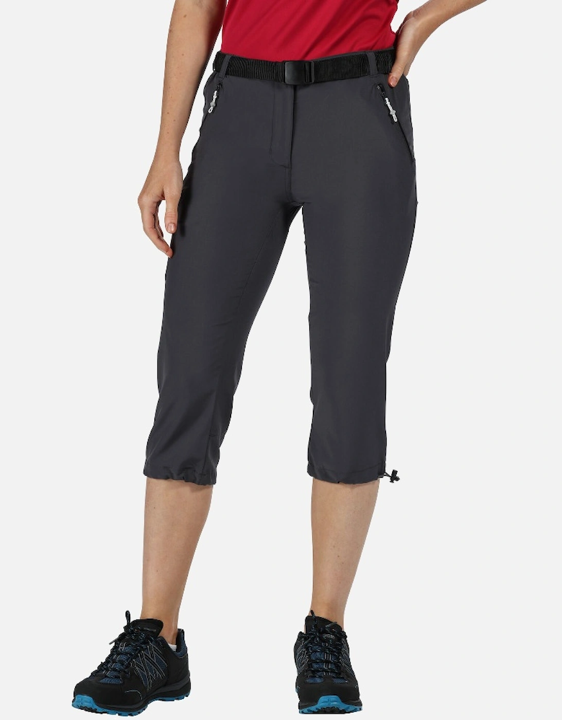 Regatta Womens Wo Xrt Capri Lightweight Water Repellent Pants - Grey - Size: 38 - Love the Sales