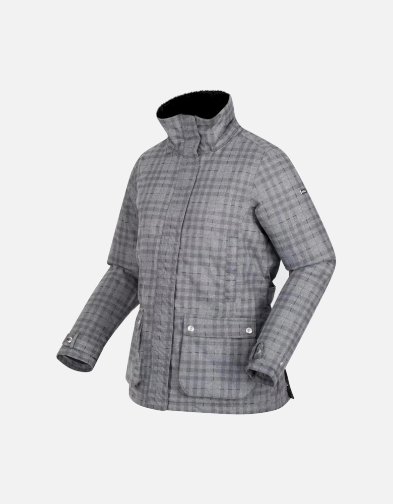 Womens/Ladies Leighton Checked Waterproof Jacket