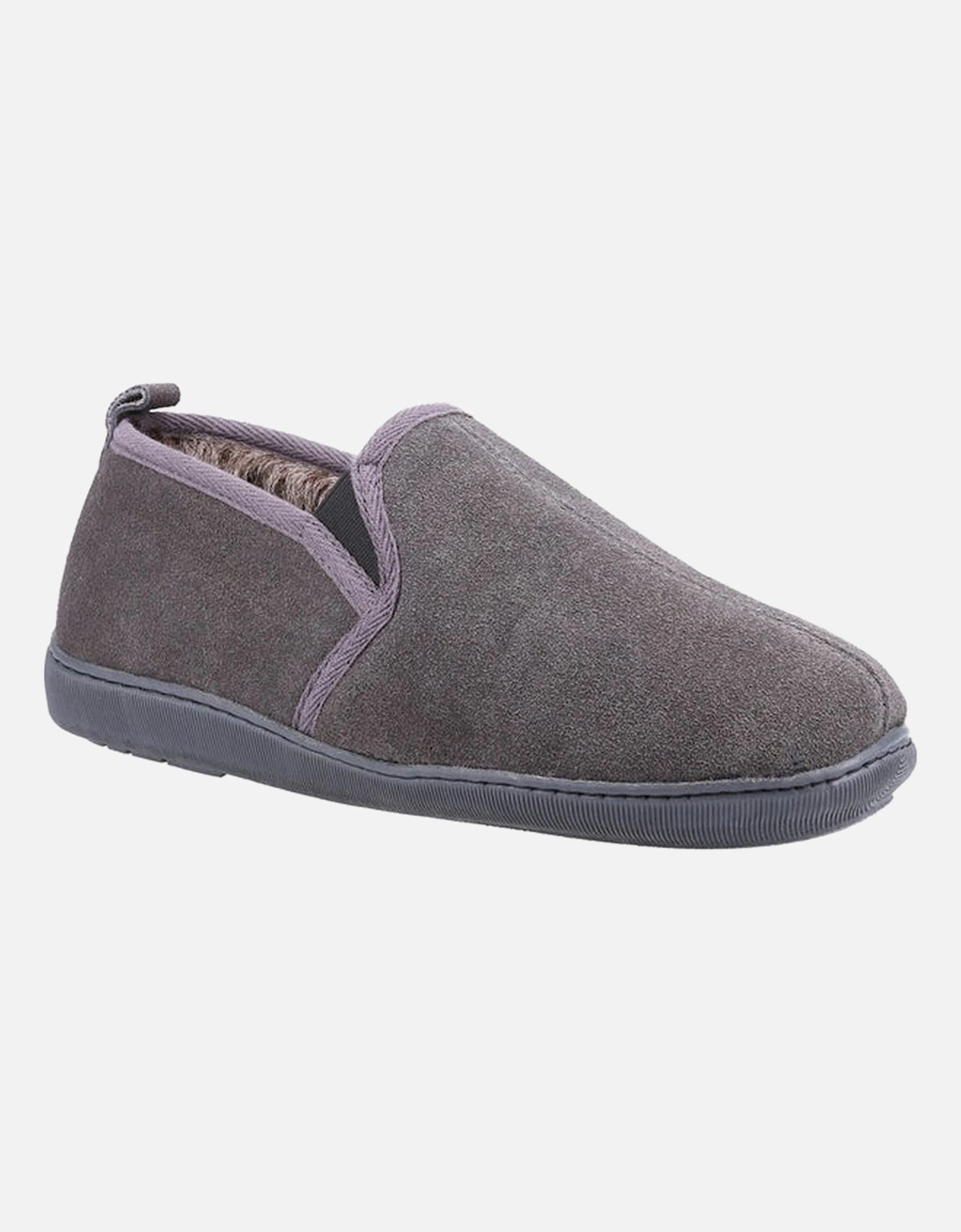 Mens Arnold Suede Slippers, 4 of 3