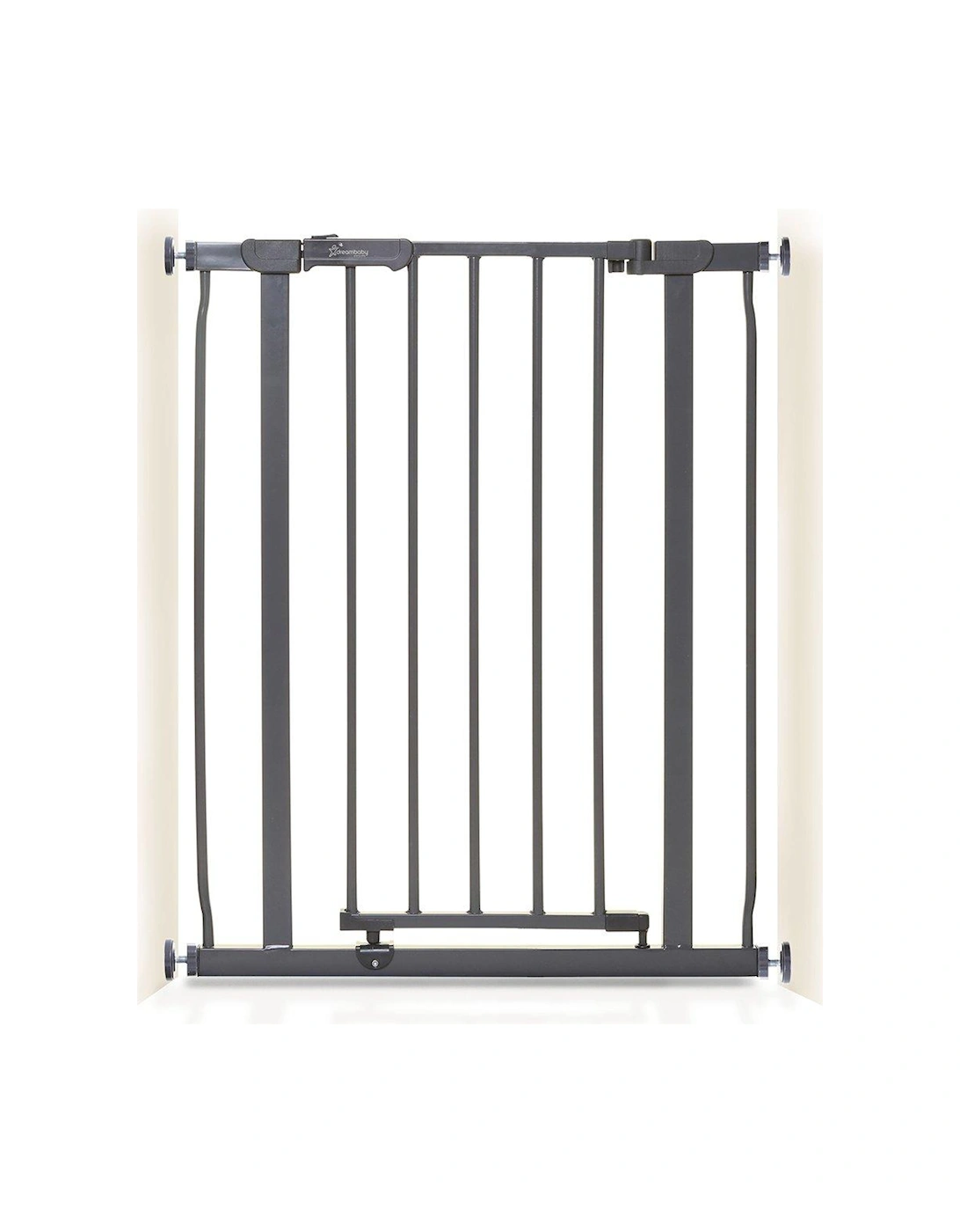 Ava Slimline Safety Gate with Stay-Open Feature (61-68cm) - Charcoal, 2 of 1