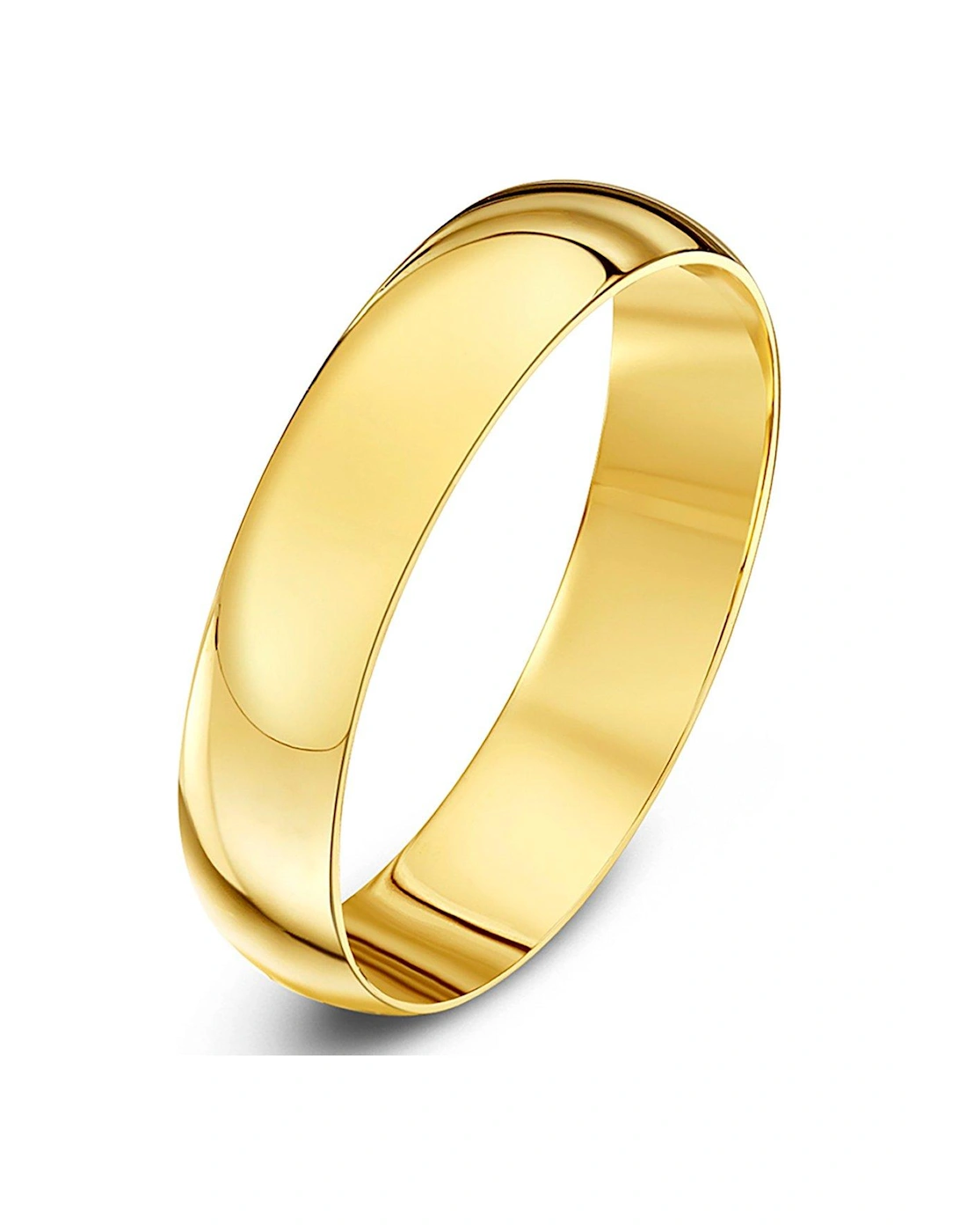 9ct Yellow Gold Personalised Band Ring 3, 2 of 1