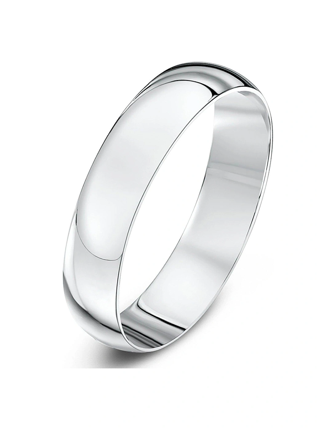 9ct White Gold Personalised Band Ring 4m, 2 of 1