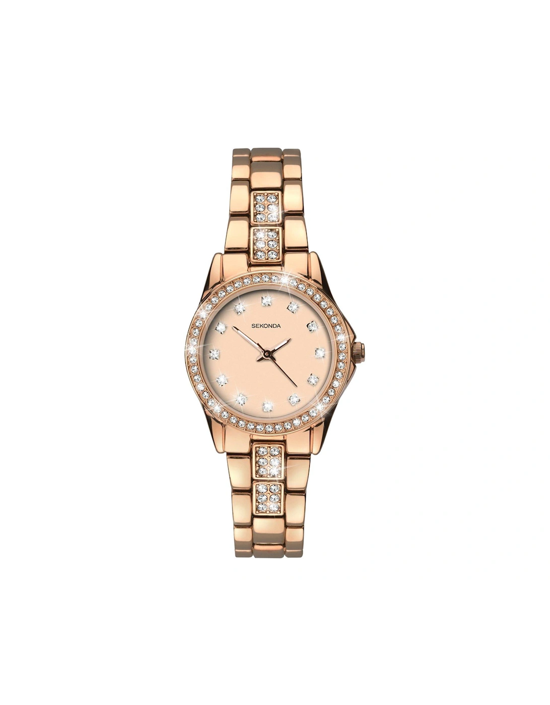 Ladies Joanne Rose Gold Alloy Bracelet with Rose Gold Dial Watch, 2 of 1