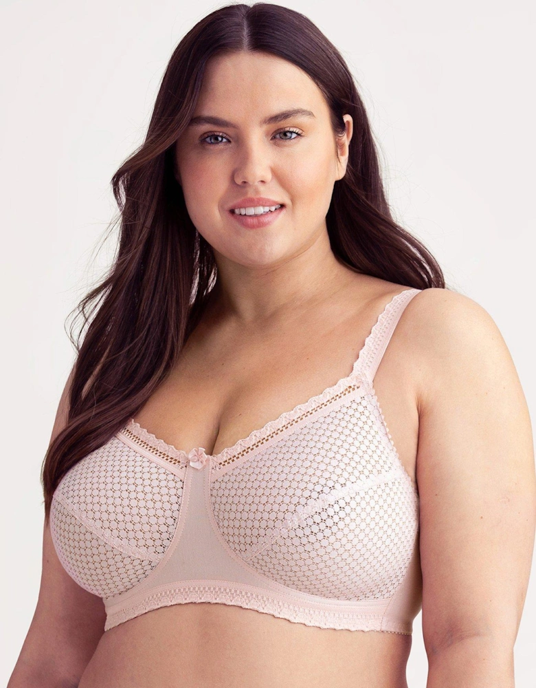Miss Mary Non Wired Cotton Dot Lace Bra