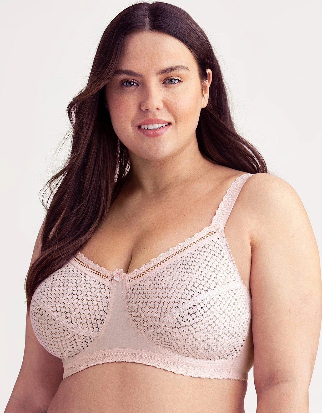 Miss Mary Non Wired Cotton Dot Lace Bra, 3 of 2