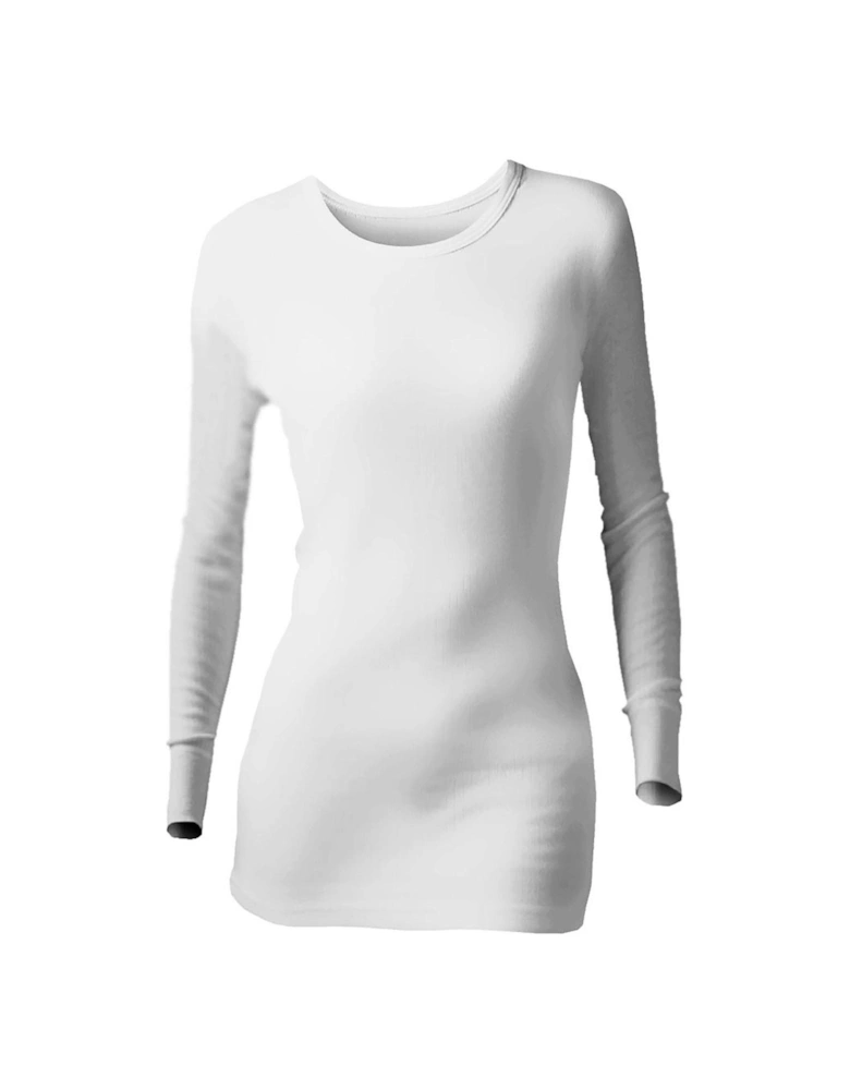 Thermal Long Sleeve Vest - White