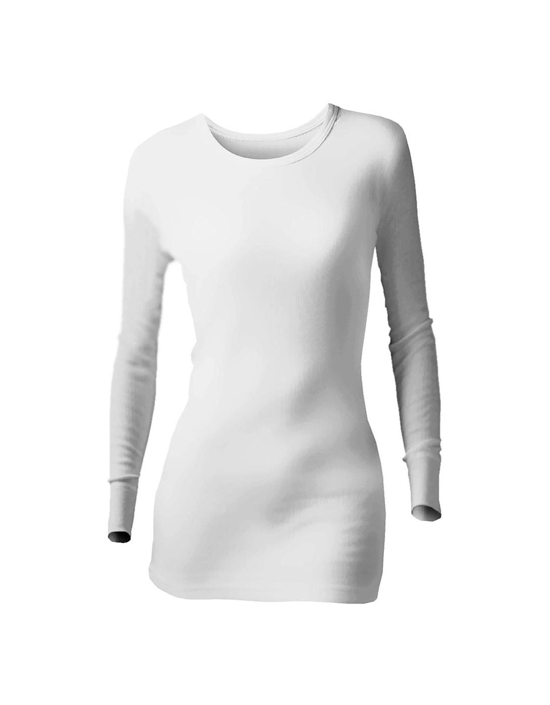 Thermal Long Sleeve Vest - White, 2 of 1