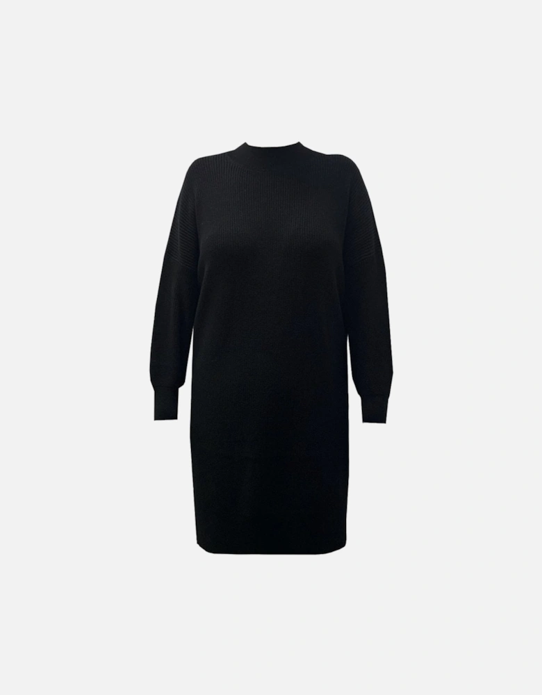 International women's Black Pavillion Knitted Oversized Jumper Dress
