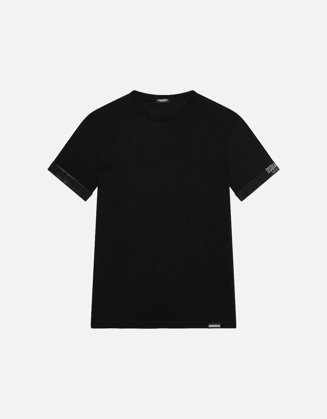 D Squared Crew Neck Tee Shirt Milano Arm Cuff Black, 3 of 2