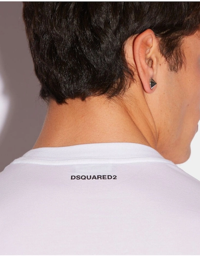 D-squared Icon Band Crewneck Tee Shirt Underwear White