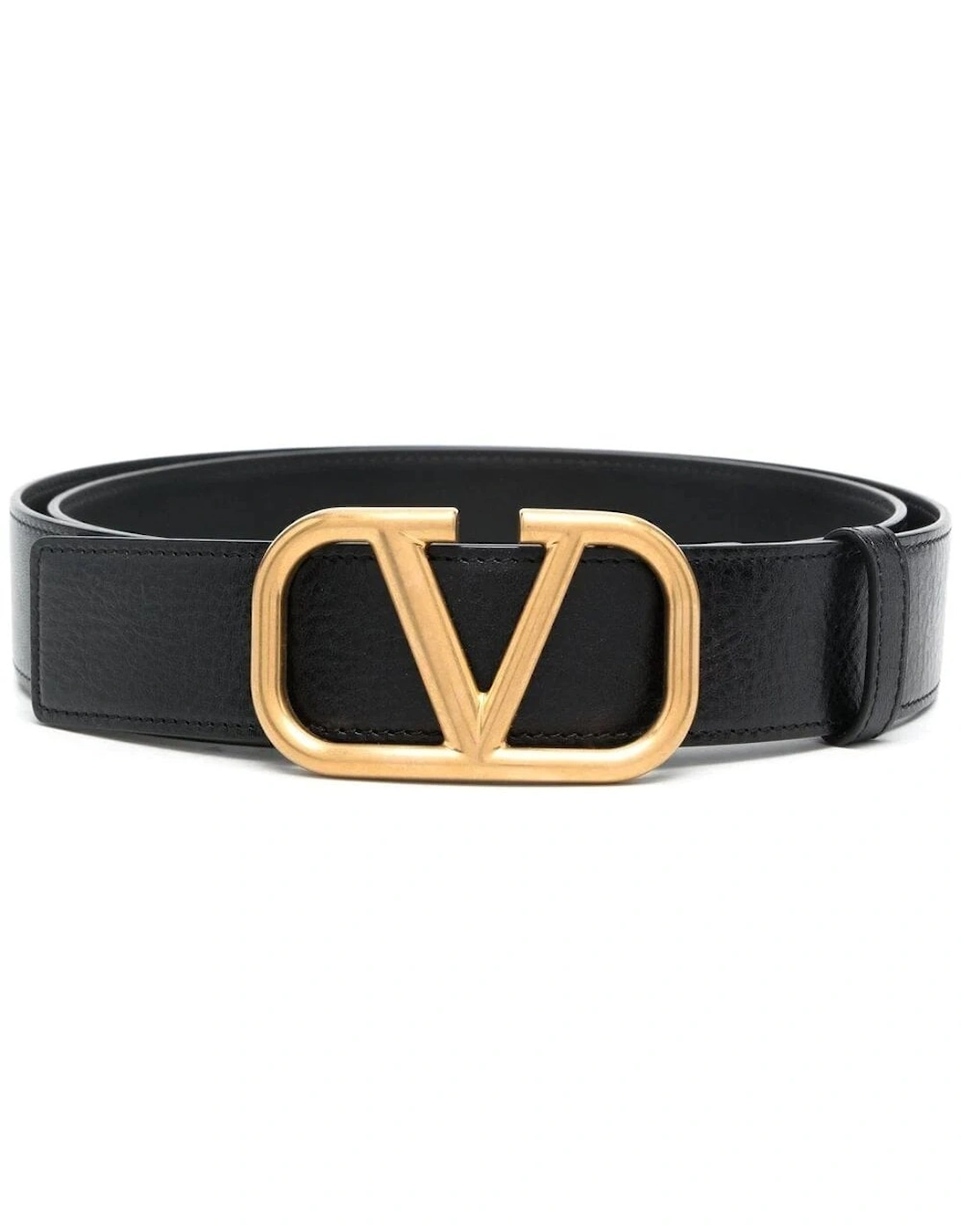 V-Logo leather belt, 3 of 2