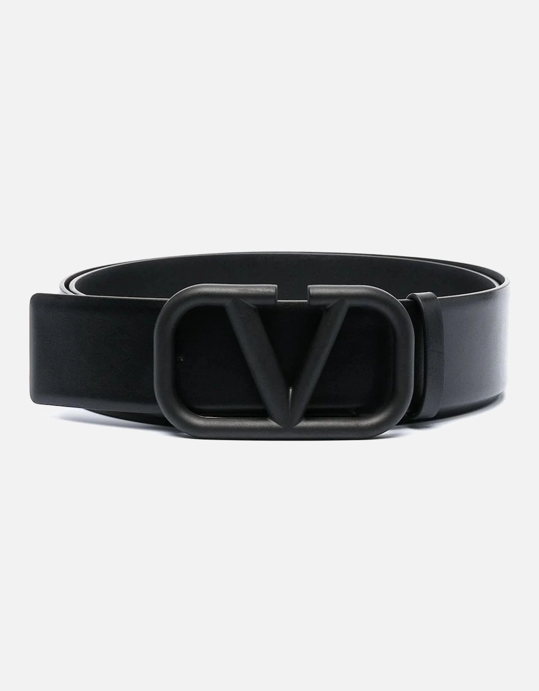 V-Logo leather belt, 3 of 2