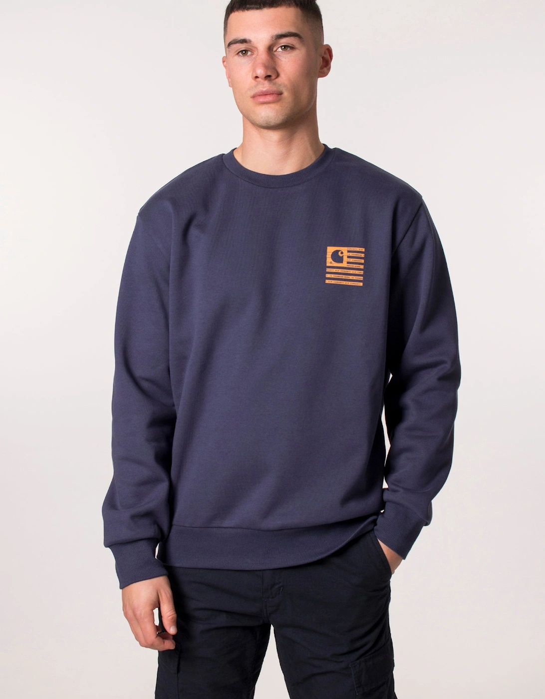 Relaxed Fit Label State Flag Sweat
