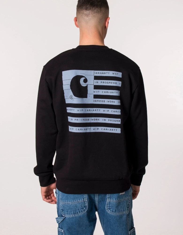 Relaxed Fit Label State Flag Sweatshirt