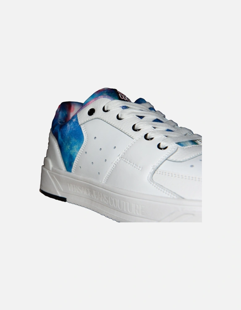 JEANS COUTURE GALAXY PRINT TRAINERS WHITE