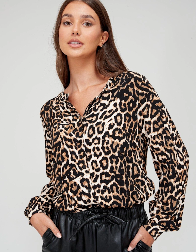 Printed Shirt - Leopard Print