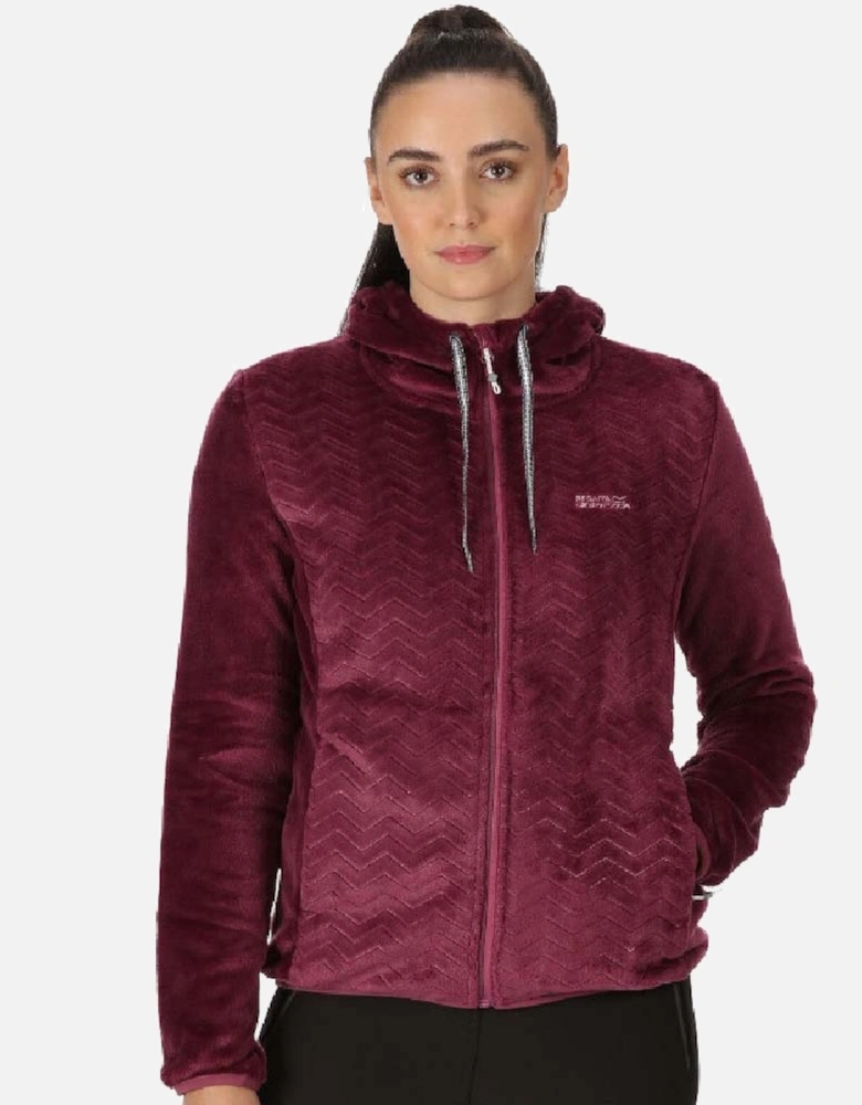 Womens Julissa II Full Zip Fluffy Fleece Jacket