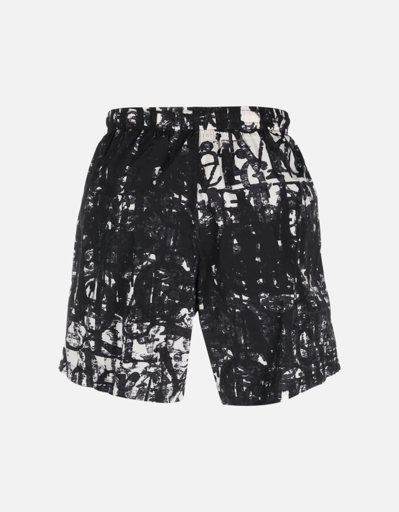 Graffiti Swim Shorts Black/White