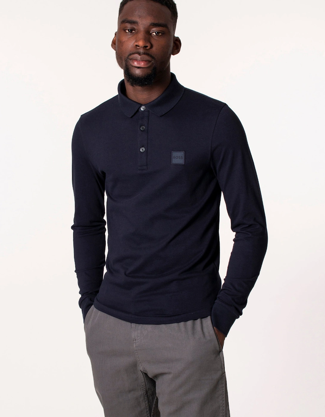 Slim Fit Long Sleeve Passerby Polo Shirt