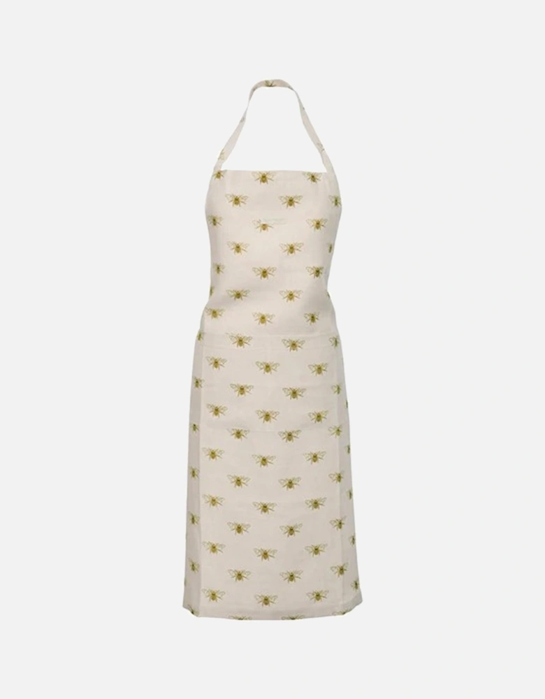 Bees Linen Adult Apron