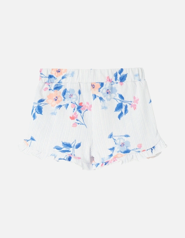 Amara Jersey Shorts White Floral