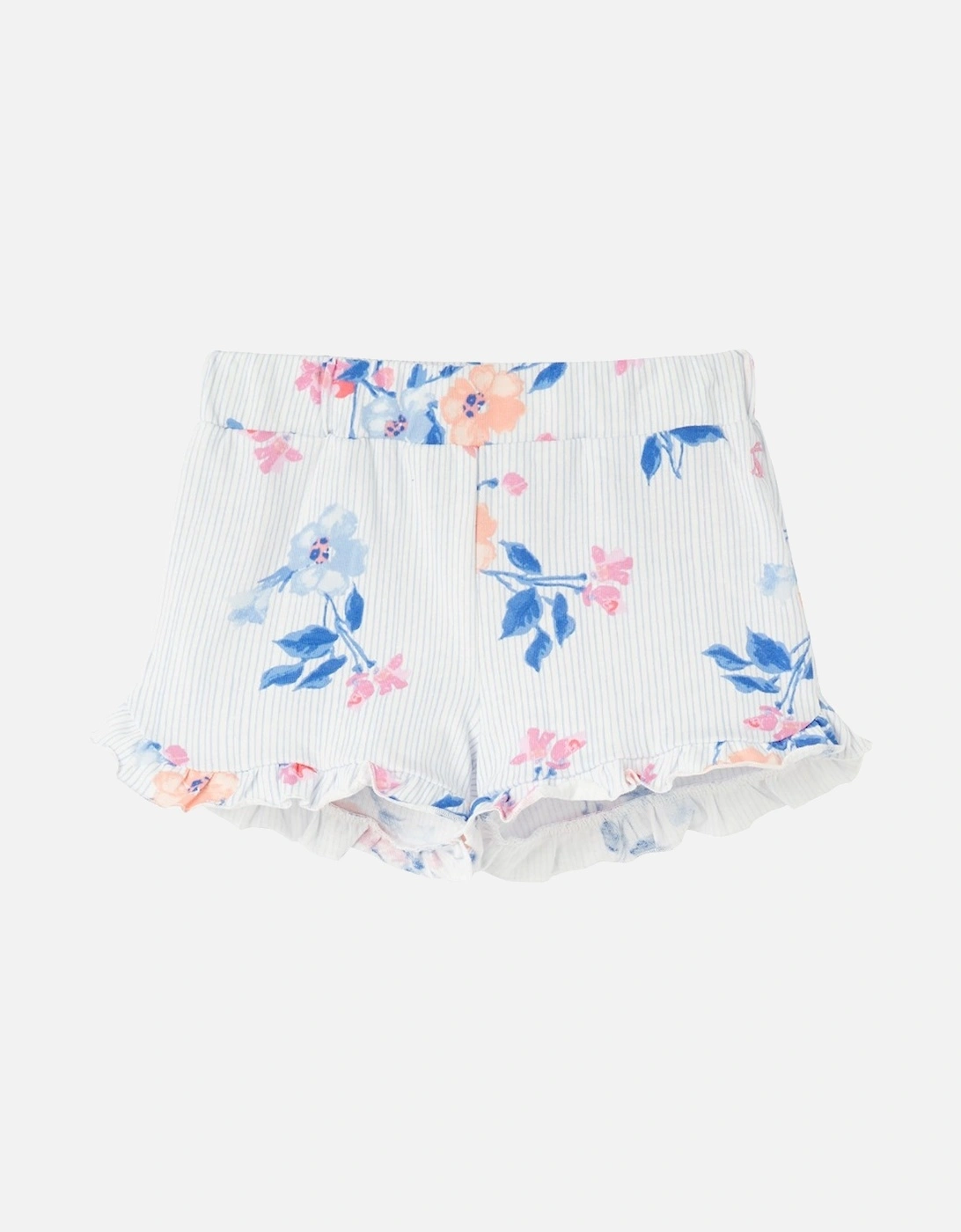 Amara Jersey Shorts White Floral, 6 of 5