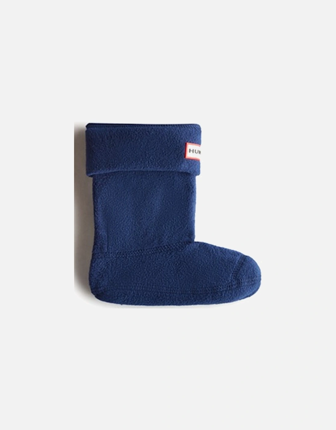 Kid's Knitted Fleece Boot Sock Navy