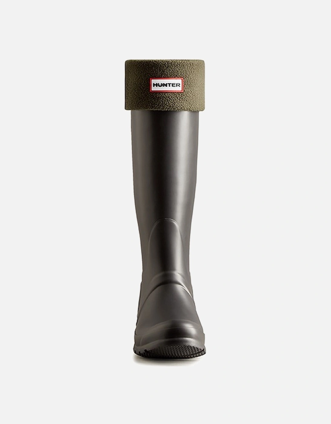 Unisex Fleece Tall Boot Sock Dark Olive, 3 of 2