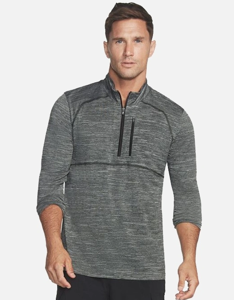 Men's On the Road 1/4 Zip Shirt Light Grey