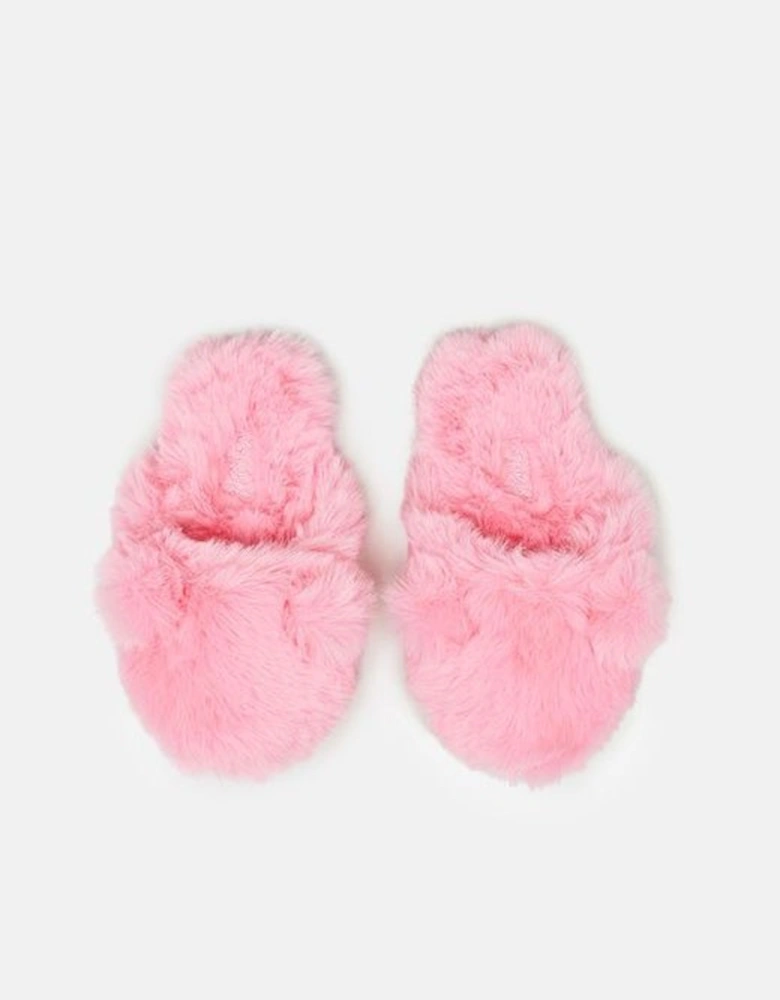 JNR Cosy Slip On Mules Pink