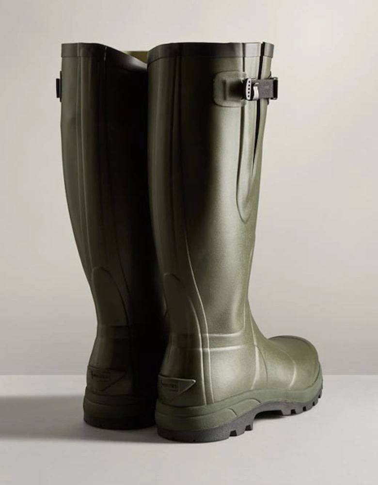 Unisex Balmoral Classic Side Adjustable Boots Dark Olive