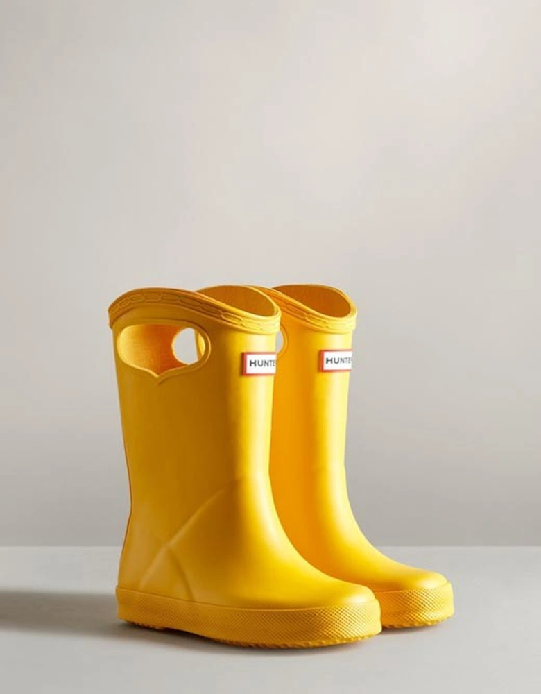 Kids First Classic Grab Handle Wellington Boots Yellow