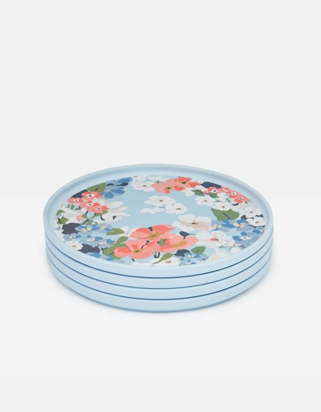 Outdoor Side Plate Blue Floral Pack Of Four
