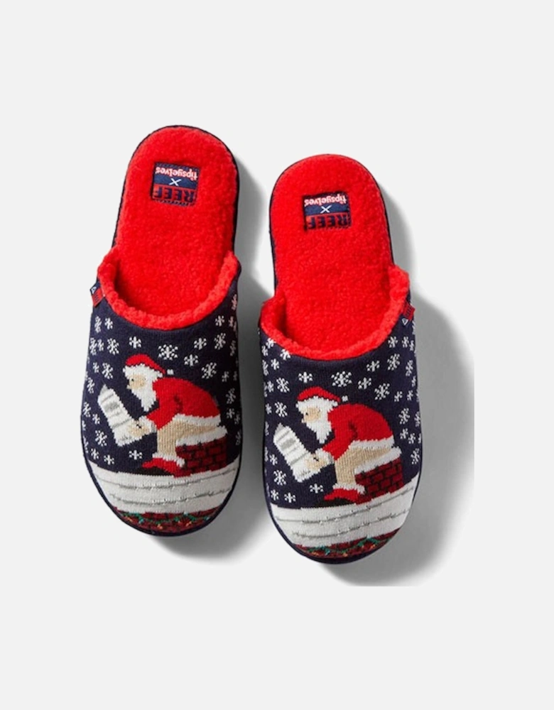 x Tipsy Elves Slippers Santa Log