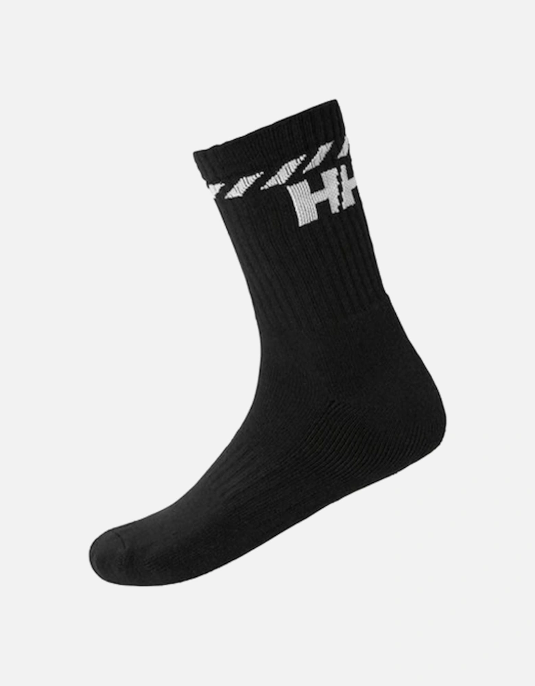 Cotton Sport Sock 3 Pack Black