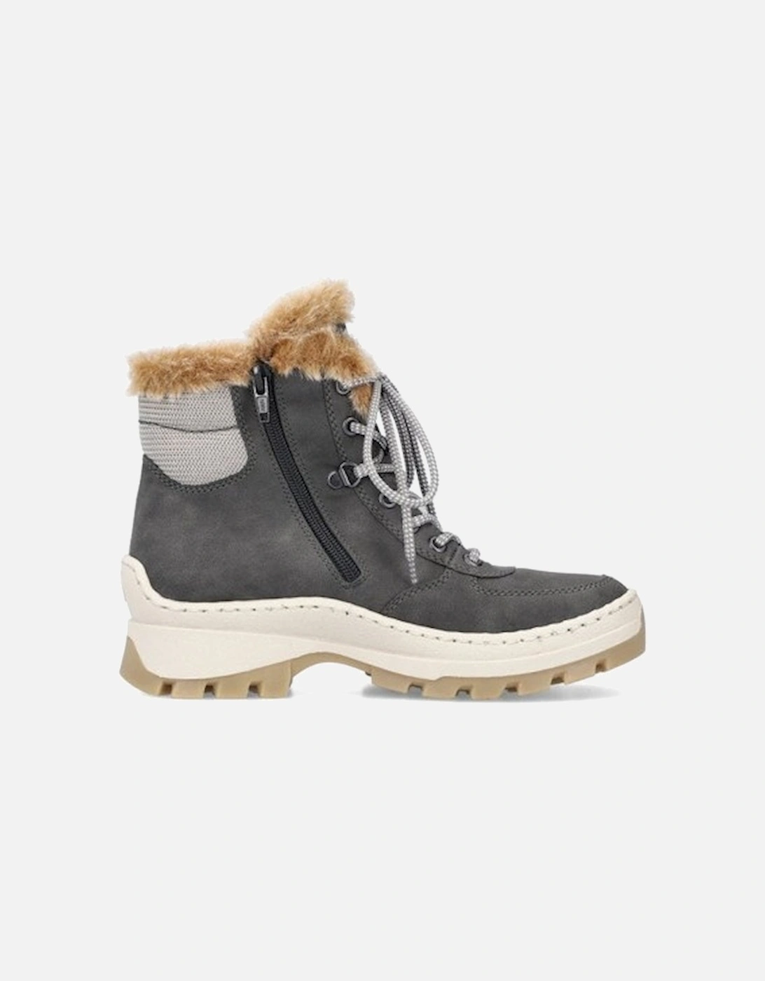 Women's Fur Lined Ankle Boot Grey