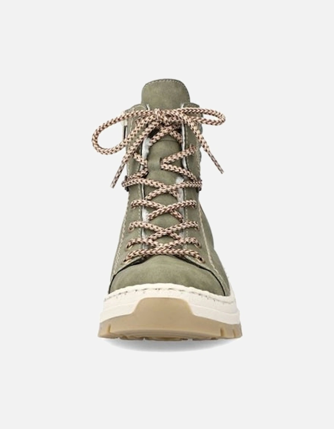 Women's Zipper Ankle Boots Olive