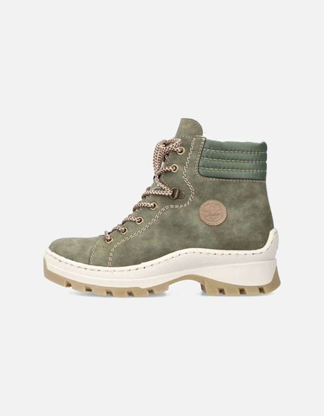 Women's Zipper Ankle Boots Olive