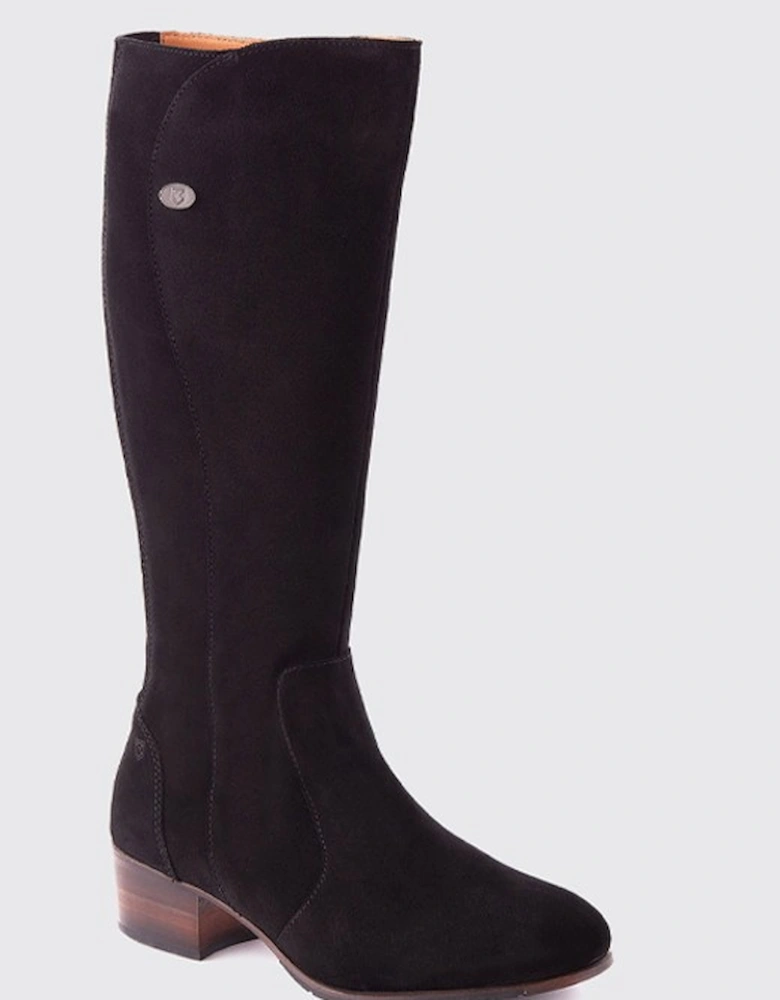 Women's Downpatrick Knee High Boot Black Suede