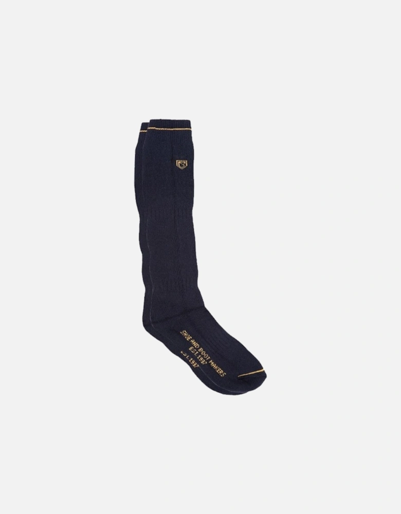 Unisex Long Boot Socks Navy
